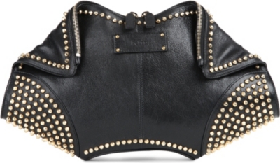 ALEXANDER MCQUEEN De Manta studded clutch