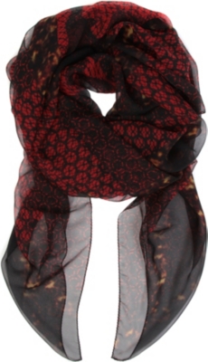 ALEXANDER MCQUEEN God Save McQueen scarf