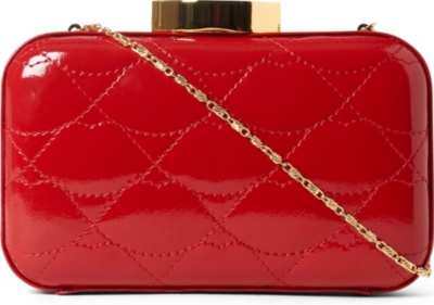 LULU GUINNESS Fifi quilted lips clutch