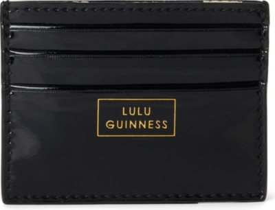 LULU GUINNESS Patent envelope card holder