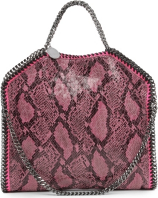 STELLA MCCARTNEY Falabella python-print shoulder bag