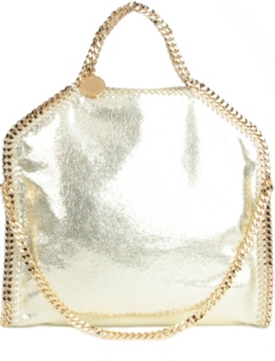 STELLA MCCARTNEY Fallabella large metallic shoulder bag