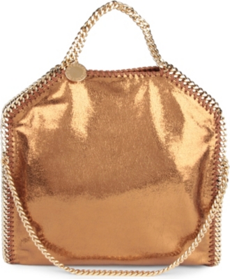 STELLA MCCARTNEY fallabella large metallic shoulder bag