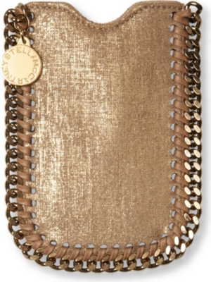 STELLA MCCARTNEY Falabella metallic iPhone 4 case (Gold