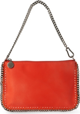 STELLA MCCARTNEY Falabella wristlette bag (Tangerine