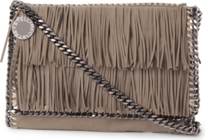 STELLA MCCARTNEY Falabella large fringe cross-body bag