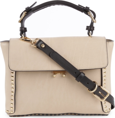 MARNI Studded leather mini satchel