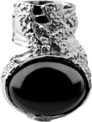 SAINT LAURENT Arty ruthenium-plated ring
