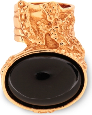 SAINT LAURENT Arty gold-plated ring