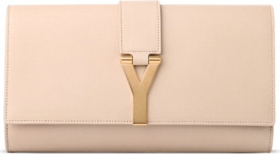 SAINT LAURENT Chyc leather clutch