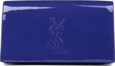SAINT LAURENT Belle de Jour patent leather clutch