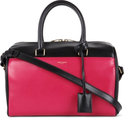 SAINT LAURENT Bi-coloured small duffel bag