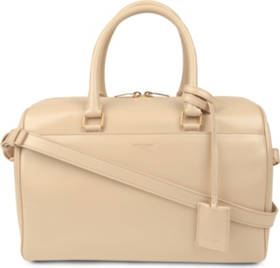 SAINT LAURENT Small leather duffel bag