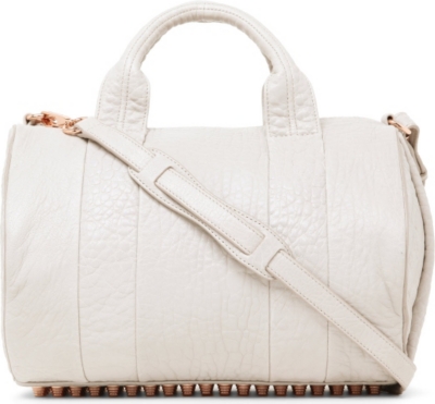 ALEXANDER WANG Rocco pebbled leather bowling bag