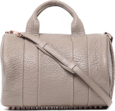 ALEXANDER WANG Rocco pebbled leather bowling bag