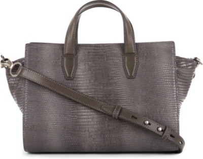 ALEXANDER WANG Pelican lizard-embossed satchel