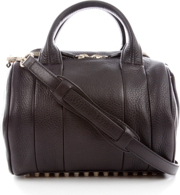 ALEXANDER WANG Rockie Dumbo smooth leather mini bowling bag