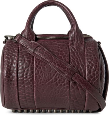 ALEXANDER WANG Rockie Dumbo pebbled-leather mini bowling bag