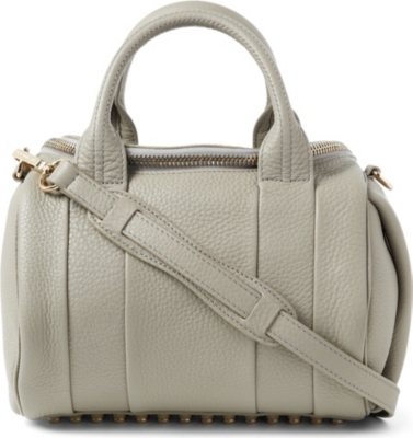ALEXANDER WANG Rockie Dumbo spongy-leather mini bowling bag