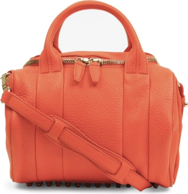 ALEXANDER WANG Rockie Dumbo spongy-leather mini bowling bag