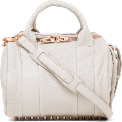 ALEXANDER WANG Rockie pebbled-leather bowling bag
