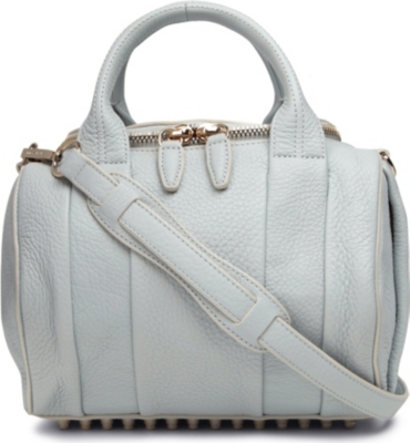 ALEXANDER WANG Rockie Dumbo mini pebbled-leather bowling bag