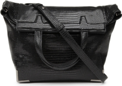 ALEXANDER WANG Prisma lizard-print shoulder bag