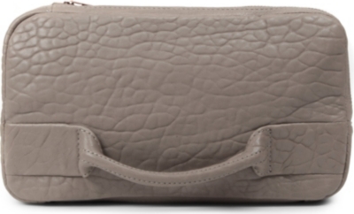 ALEXANDER WANG Dumbo leather clutch with rose gold hardware