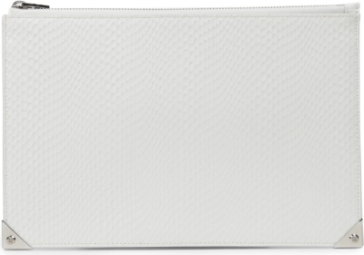 ALEXANDER WANG Prisma mock-snake leather pouch