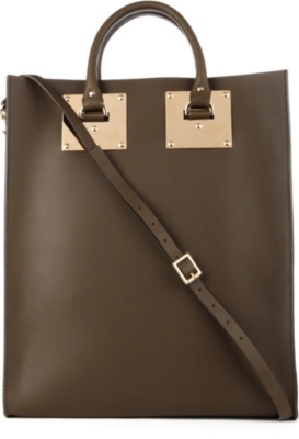 SOPHIE HULME Double Plate leather tote