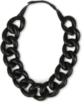 NATALIA BRILLI Leather chain choker necklace