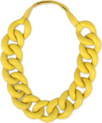 NATALIA BRILLI Leather chain choker necklace