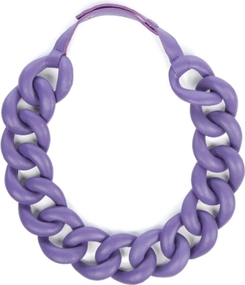NATALIA BRILLI Leather chain choker necklace