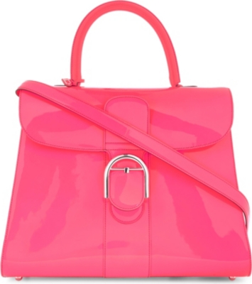 DELVAUX Brilliant large box calf leather tote