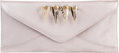 MAISON DU POSH Dagger leather clutch