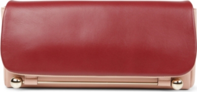 RUPERT SANDERSON Two-toned leather clutch