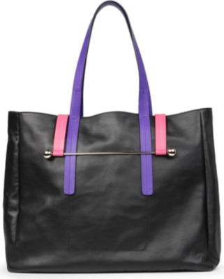 RUPERT SANDERSON Tri-coloured leather tote