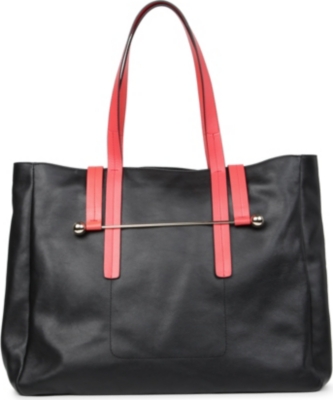 RUPERT SANDERSON Two-toned leather tote