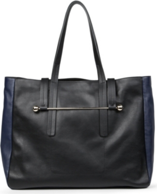 RUPERT SANDERSON Two-toned leather tote