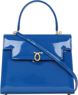 LAUNER Traviata patent leather handbag