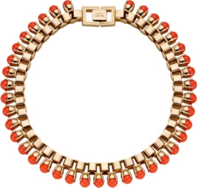 MAWI Rose gold neon pearl necklace