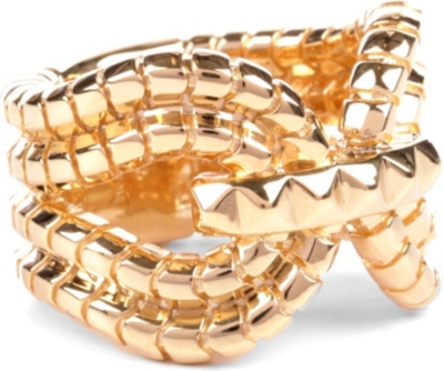 LARA BOHINC Gagarin 18ct gold-plated ring