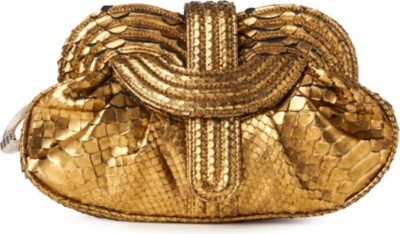 LARA BOHINC Lunar python clutch