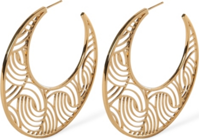 LARA BOHINC Tatjana gold-plated hoop earrings (Gold