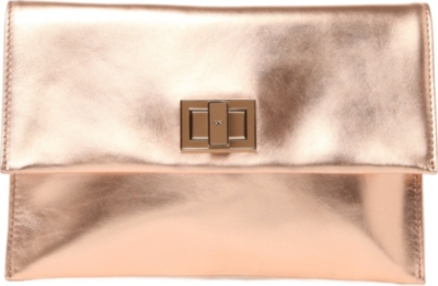 ANYA HINDMARCH Valorie metallic clutch