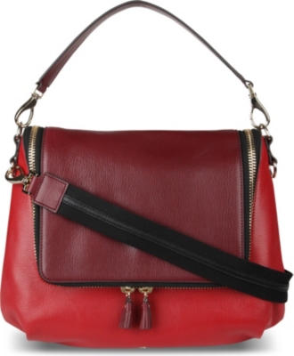ANYA HINDMARCH Two-tone leather satchel