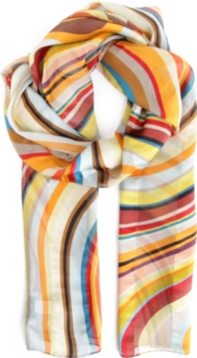 PAUL SMITH Swirl silk scarf