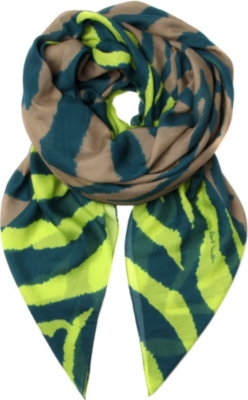 PAUL SMITH Zebra square scarf