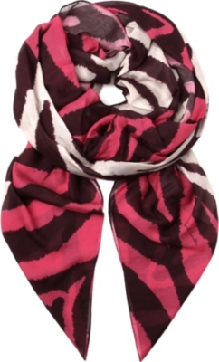 PAUL SMITH Zebra square scarf
