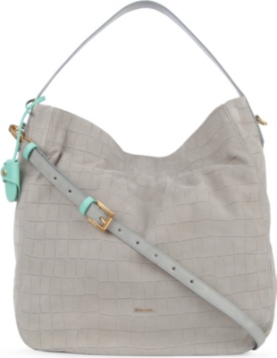PAUL SMITH Westbourne embossed suede hobo